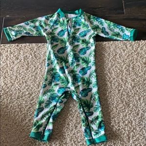 One piece huneysuckle swim